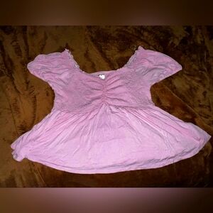 Women's (Off the Shoulder) Pink Top